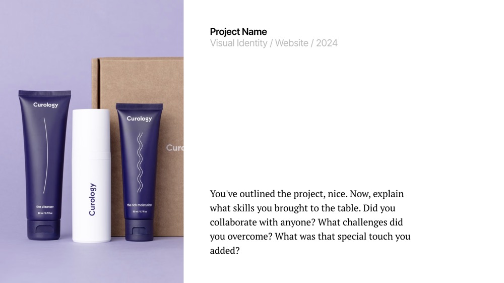 Content display slide